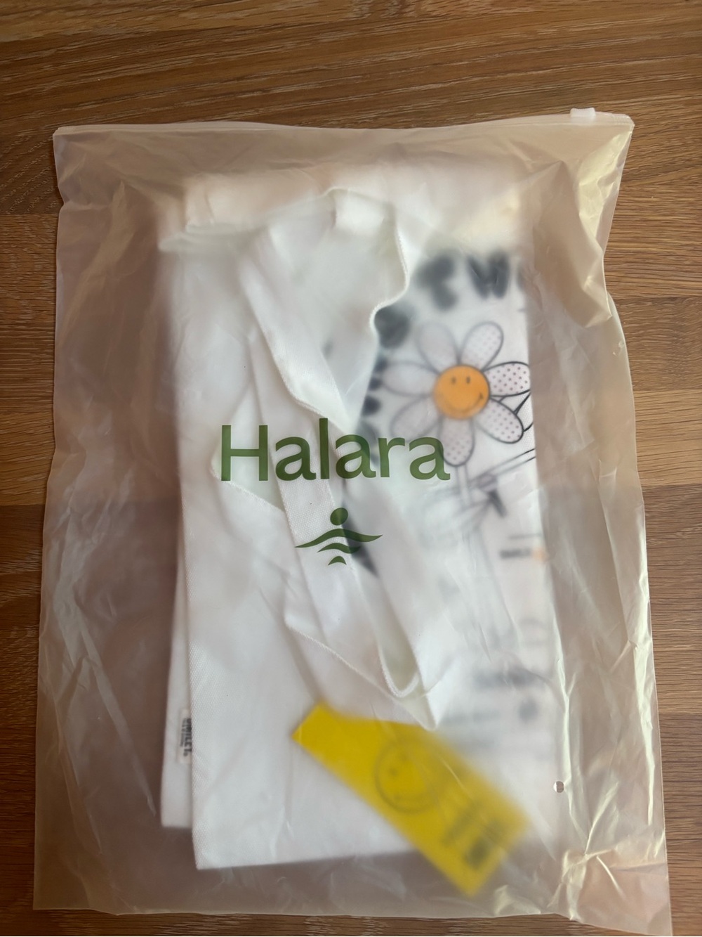 Halara X Smiley Casual Canvas Tote Bag